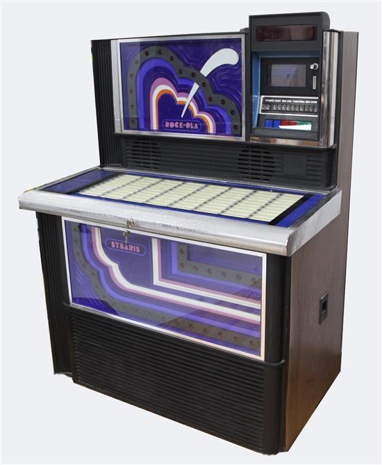 A Rock-Ola juke box, 1978, Model 473 The Discotique, W.3ft 5in. H.4ft 6in.
